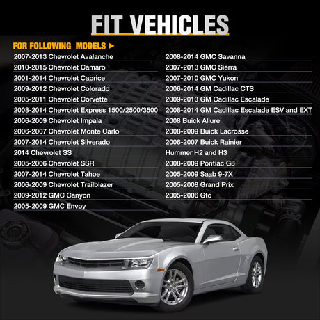 ignition coil pack 8pcs Ignition Coil Pack UF413 Fit for Chevy Silverado 1500 2500 HD Tahoe Suburban Avalanche Express Corvette Camaro Impala GMC Yukon Cadillac Escalade Pontiac 5.3 6.0L V8 Engine