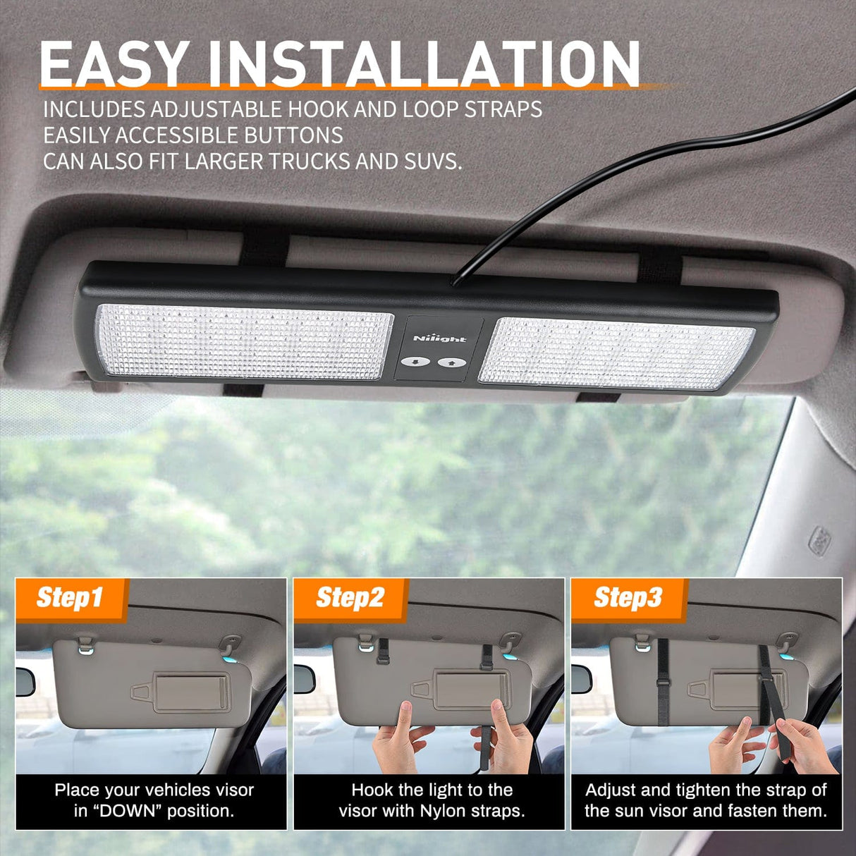 led strobe light 48 LED Red Blue Emergency Warning Strobe Lights