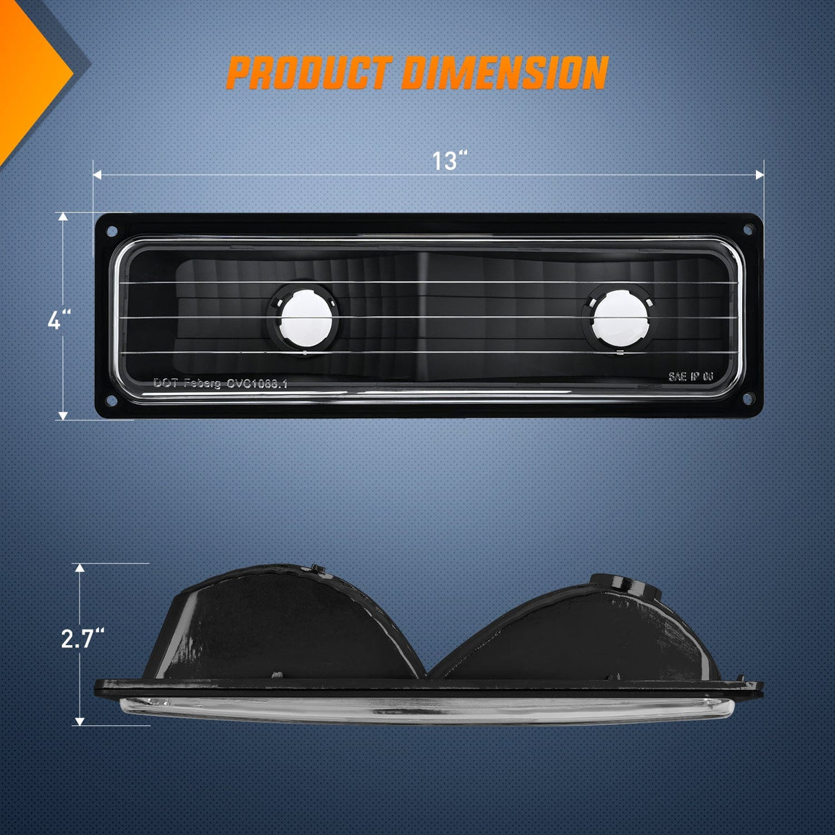 Headlight Assembly Headlight Assembly Compatible with 1988 1989 1990 1991 1992 1993 1994 1995 1996 1997 1998 Chevrolet GMC C10 C/K 1988-1999 Silverado Suburban Sierra Blazer Tahoe Yukon Black Bumper Lights