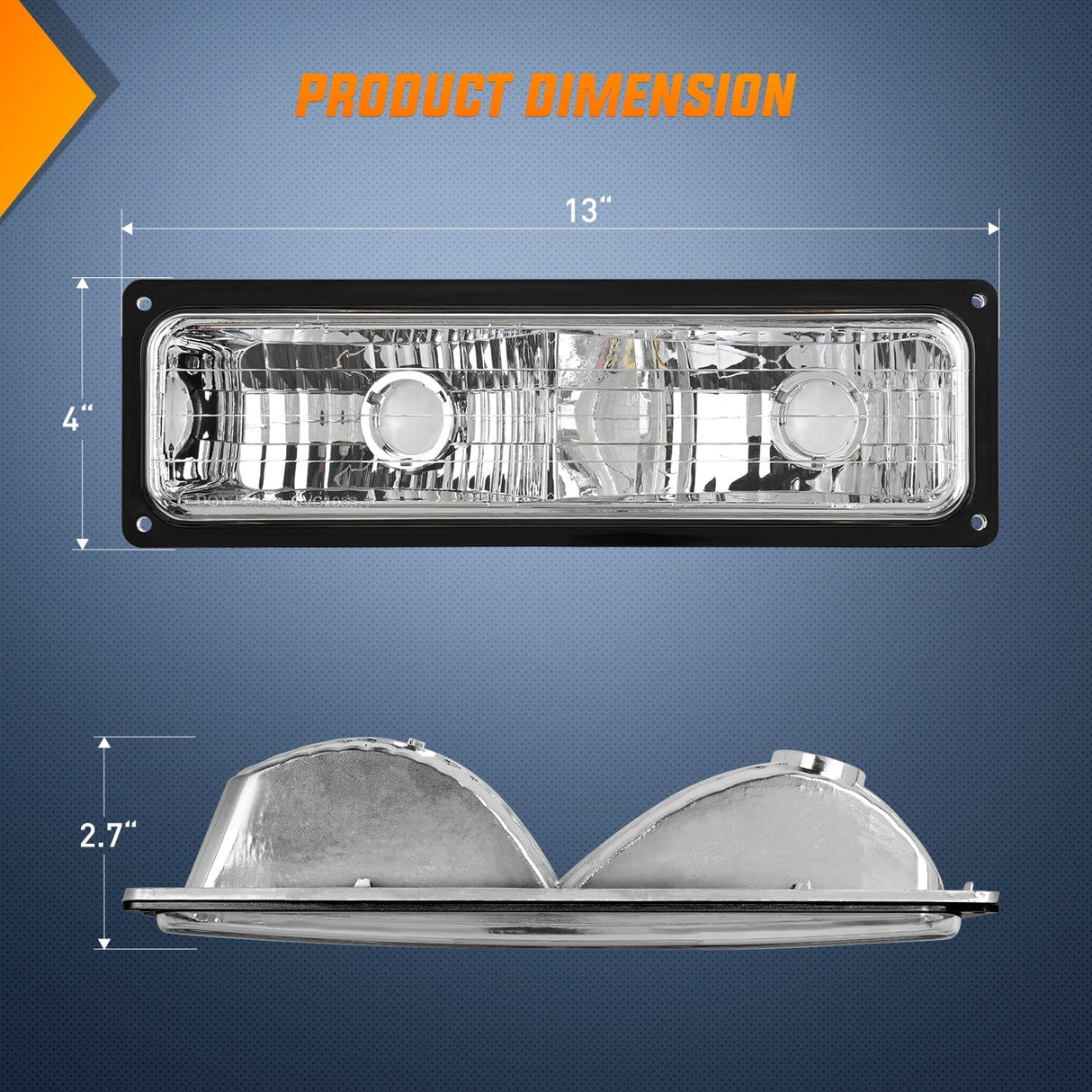 Headlight Assembly Headlight Assembly Compatible with 1988 1989 1990 1991 1992 1993 1994 1995 1996 1997 1998 Chevrolet GMC C10 C/K 1988-1999 Silverado Suburban Sierra Blazer Tahoe Yukon Black Bumper Lights