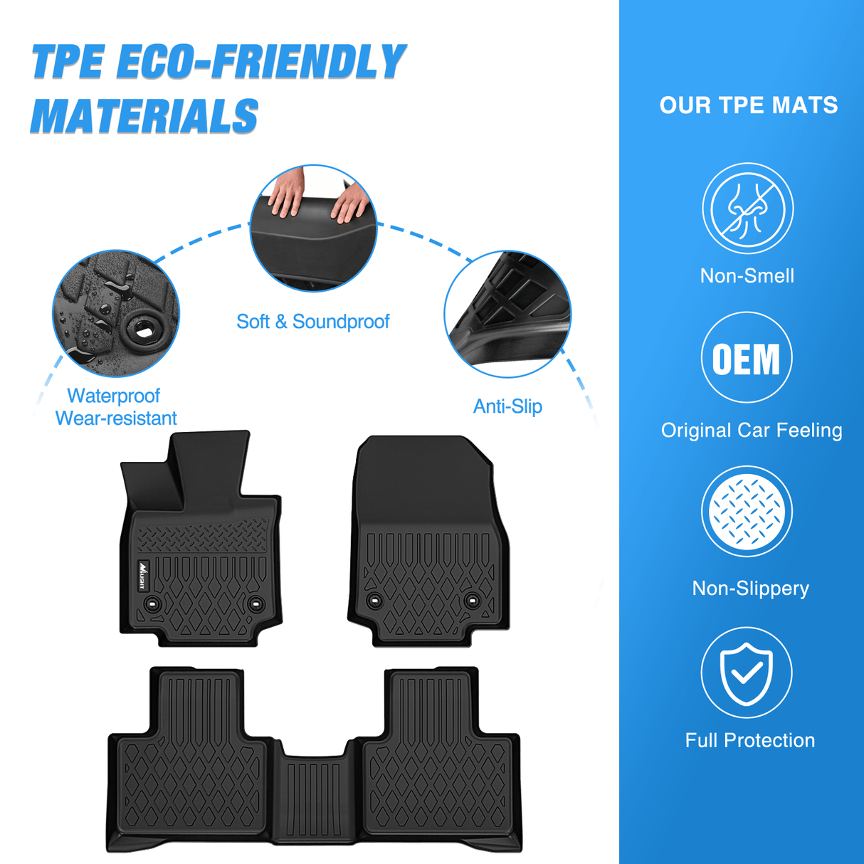 Floor Mat TPE Floor Mats for Lexus RX RX350 RX350h RX500h 2023 2024 2025 (NOT for RX450h PHEV)