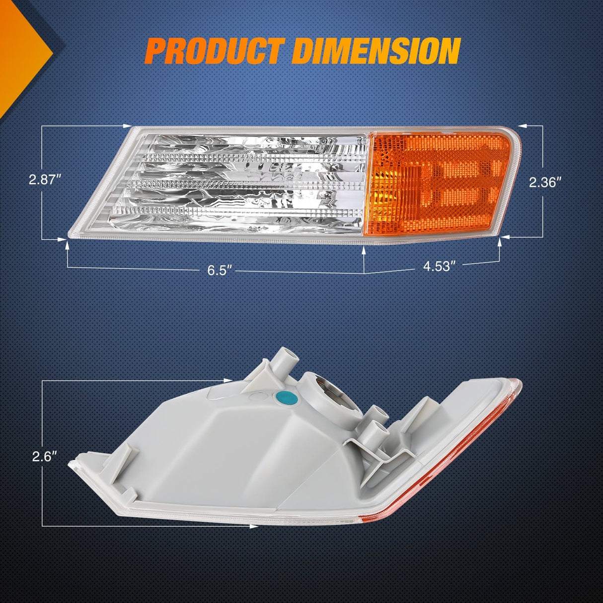 Motor Vehicle Lighting 2007-2017 Jeep Patriot Front Turn Signals Light Clear Amber Driver Side