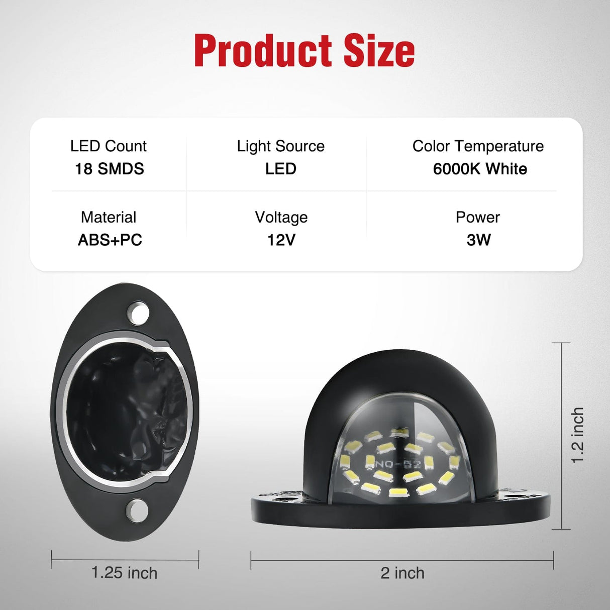 Tail Brake Turn Reverse Lights License Plate Light Compatible with 1994 1995 1996 1997 1998 1999 2000 2001 Dodge Ram 1500 2500 3500 2002 RAM 2500 3500 6000K White 2PCS Pack