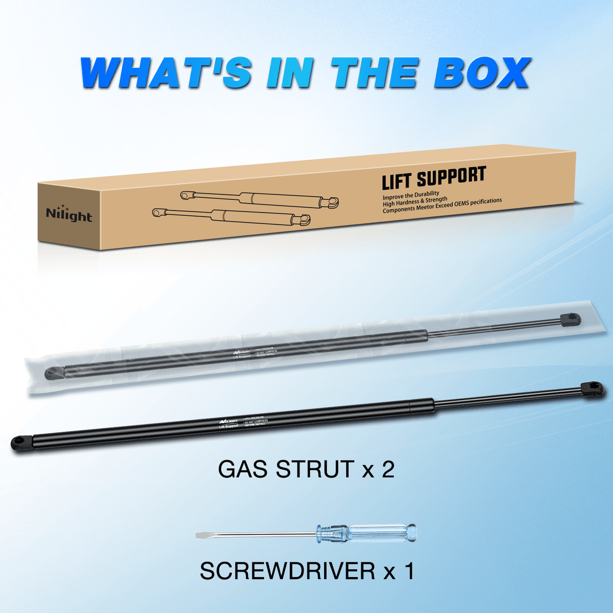 Lift Supports 2 PCS Lift Support Struts Replacement for Toyota Camry 2007 2008 2009 2010 2011 Front Hood Gas Springs Shock Rods
