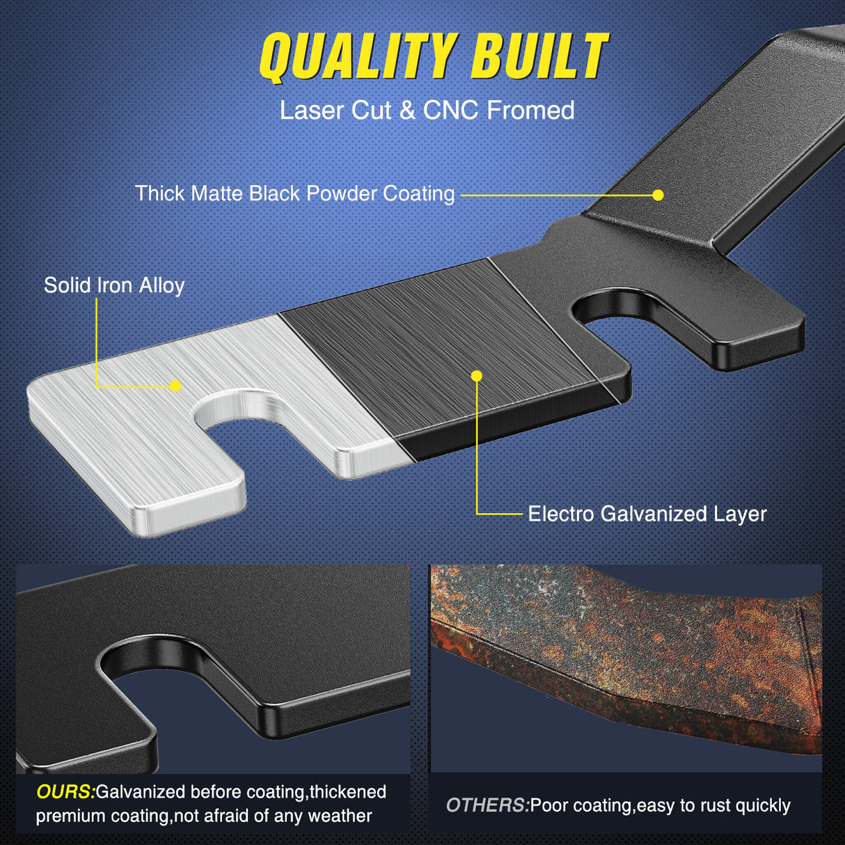 Nilight Ditch Light Brackets Hood Hinges Mount Bracket Kit for Auxiliary Offroad LED Pods Work Lighting Compatible with Ford Ranger 2019 2020 2021 2022 2023