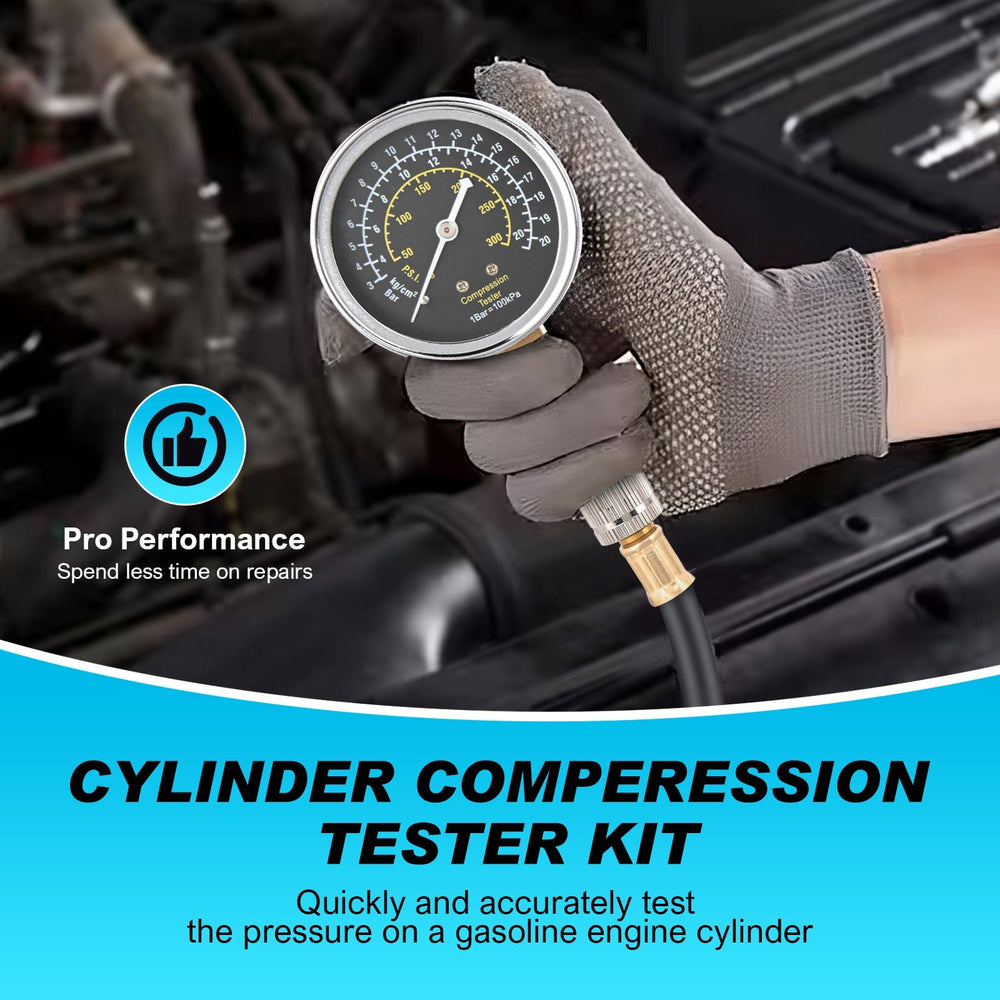 inflator 11 PCS Engine Compression Tester Kit with Spark Plug