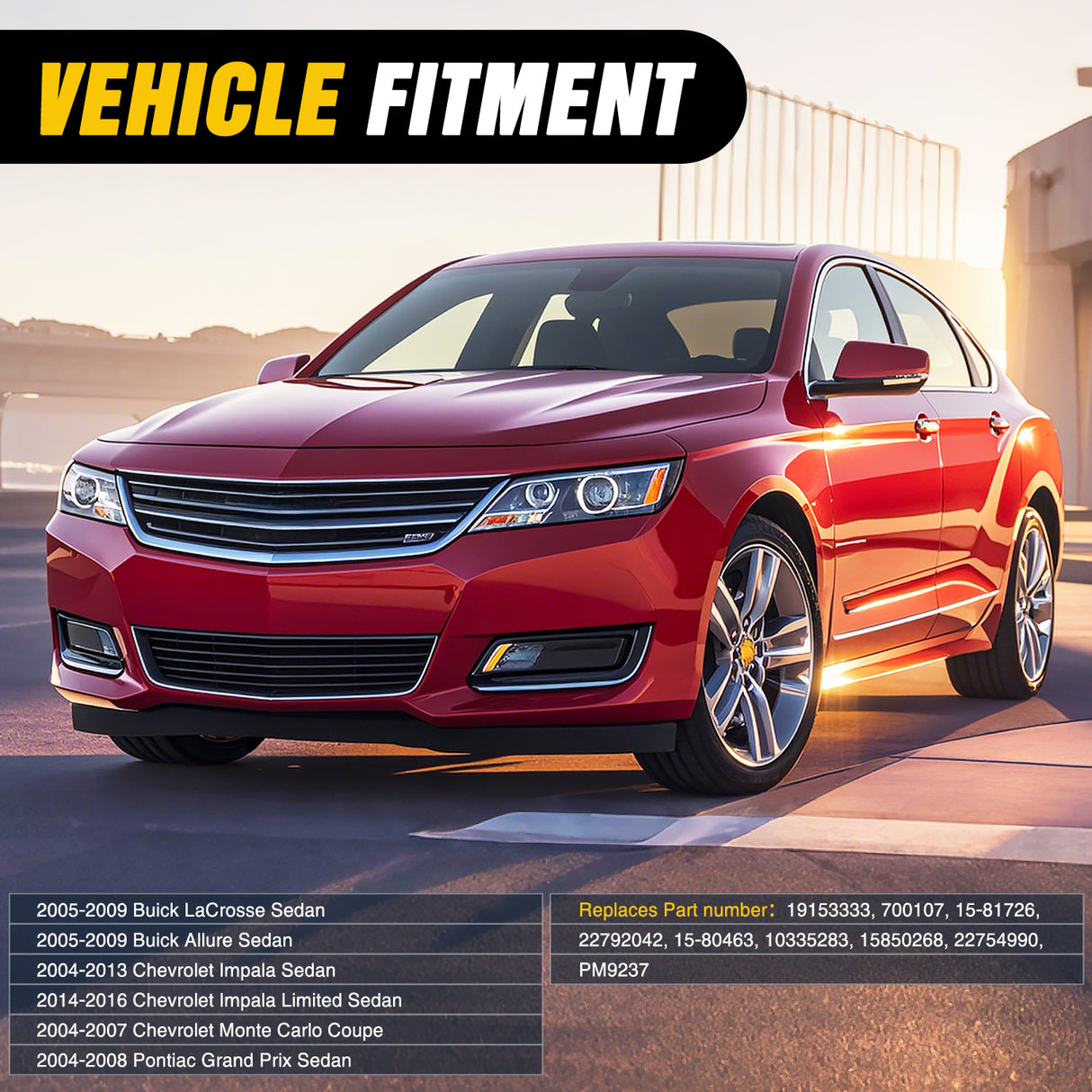 Blower Motor HVAC Blower Motor Fan for Chevy Impala 2004-2006 2007 2008 2009 2010 2011 2012 2013, Pontiac Grand Prix, Buick Lacrosse 2005-2009, Chevy Monte Carlo 2004-2007