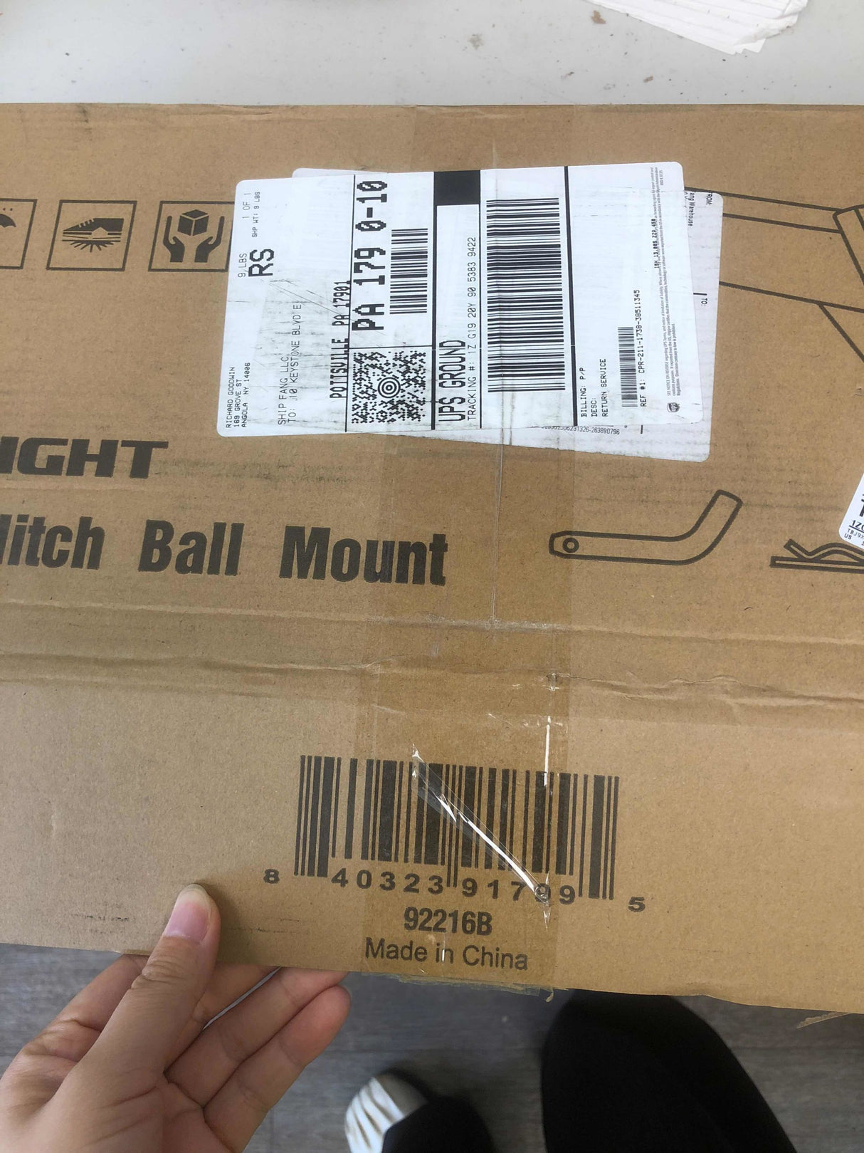 Fusion Trailer Hitch Mount with 2 Inch Trailer Ball 5/8 Inch Hitch Pin Clip 2 Inch Drop (25% OFF Final Checkout)