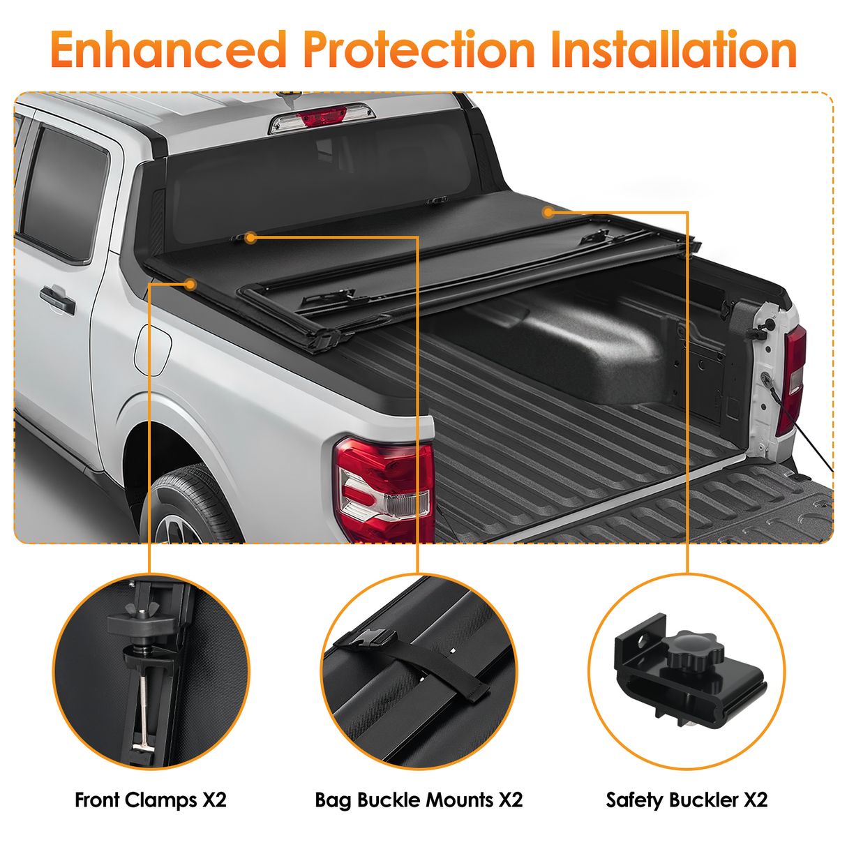 Nilight Soft Tri-fold Truck Bed Tonneau Cover Compatible with 2009-2025 Dodge Ram 1500(Include Classic and New Body)-5.6ft