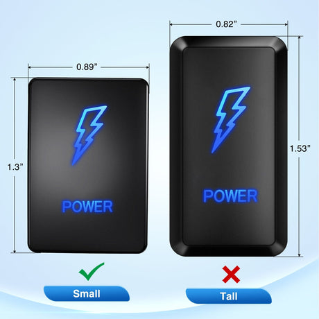 Rocker Switch Toyota Power Push Button Square Switch 12V ON Off Switch with Connector Wire Kit
