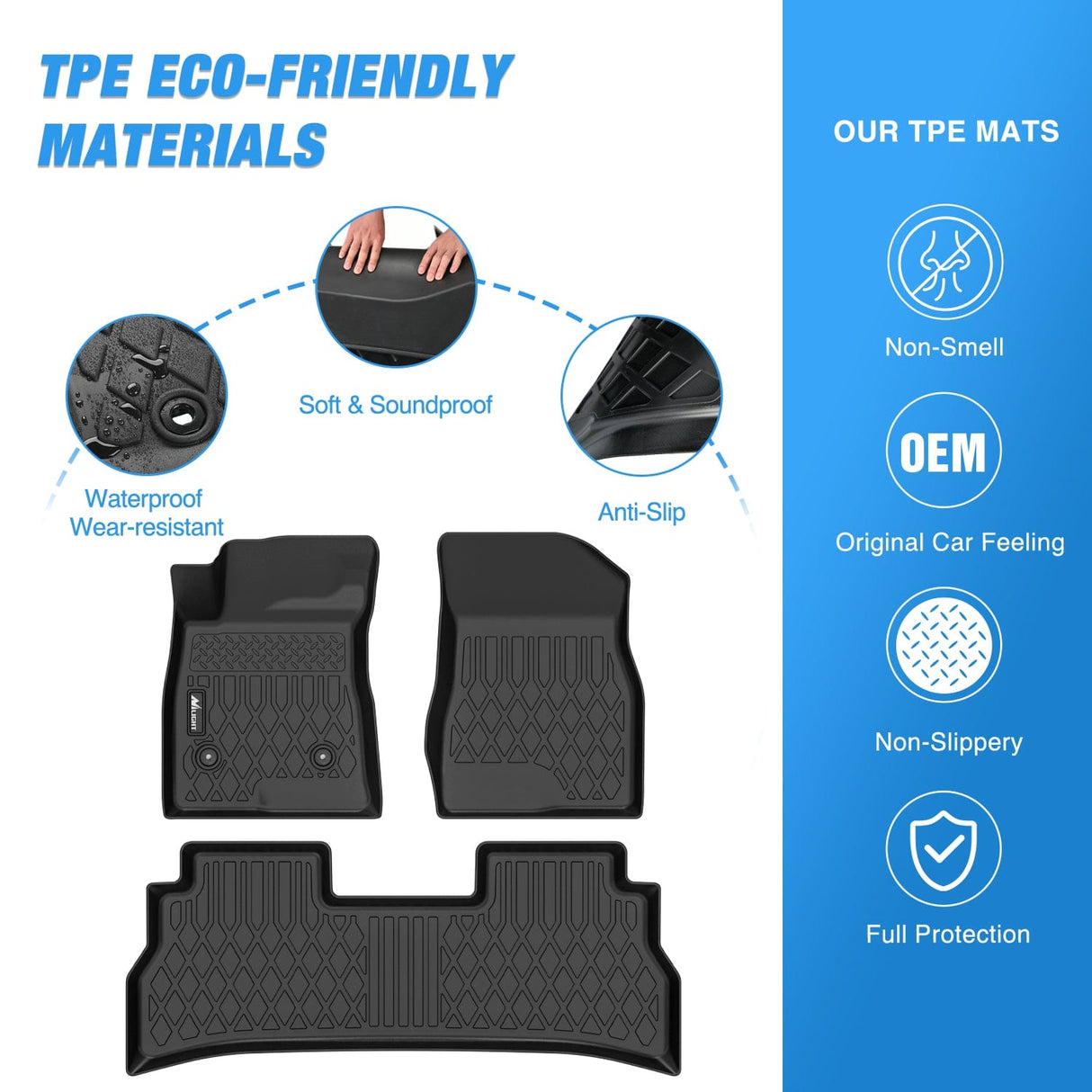 Floor Mat TPE Floor Mats for Chevy Trax Buick Envista 2024 2025