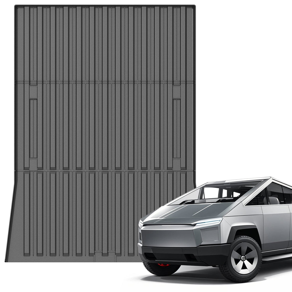 trunk Truck Bed Mat for Tesla Sybertruck 2023 2024 2025 6FT, 3D Anti-Slip, Thick and Durable, All Weather Custom Fit TPE Trunk Bed Liner