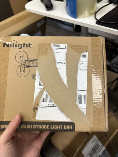 12LED Emergency Strobe Traffic Advisor Light Bar 2 in 1 Amber White Dash Warning Safety Flashing Lights Front/Rear Windshield Construction Lights for Trucks Cars Plow Police Vehicles (25% OFF Final Checkout)