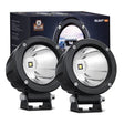 Motor Vehicle Lighting 3 Inch 10W 1065LM Spot Round Built-in EMC LED Work Lights (Pair)