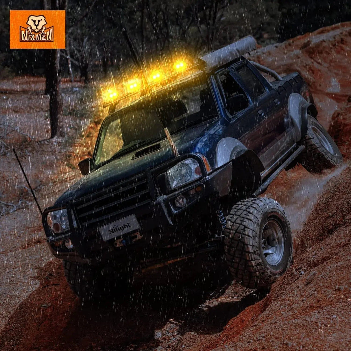 LED Work Light 3 Inch 10W 2360LM Amber Spot Built-in EMC LED Work Lights (Pair)