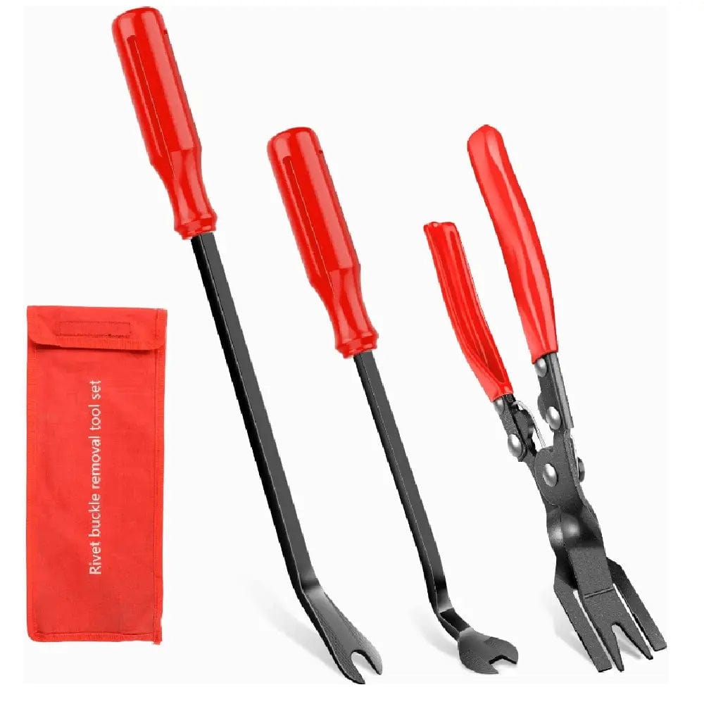 retainer clips 3 Pcs Auto Trim Removal Tool Red
