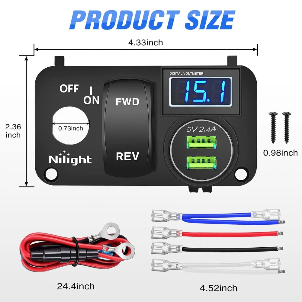 Accessories 3 in 1 Multifunctional Integrated Switch Console Panel