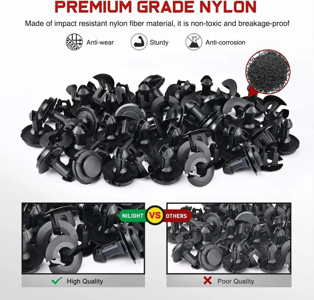 retainer clips 30 Pcs Head 26mm Hole 12mm Front Air Deflector Retainers Clips & Grommet Compatible with GM 15733971, 15733970 2007-2013 Chevrolet Avalanche 2006-2007 Hummer H3