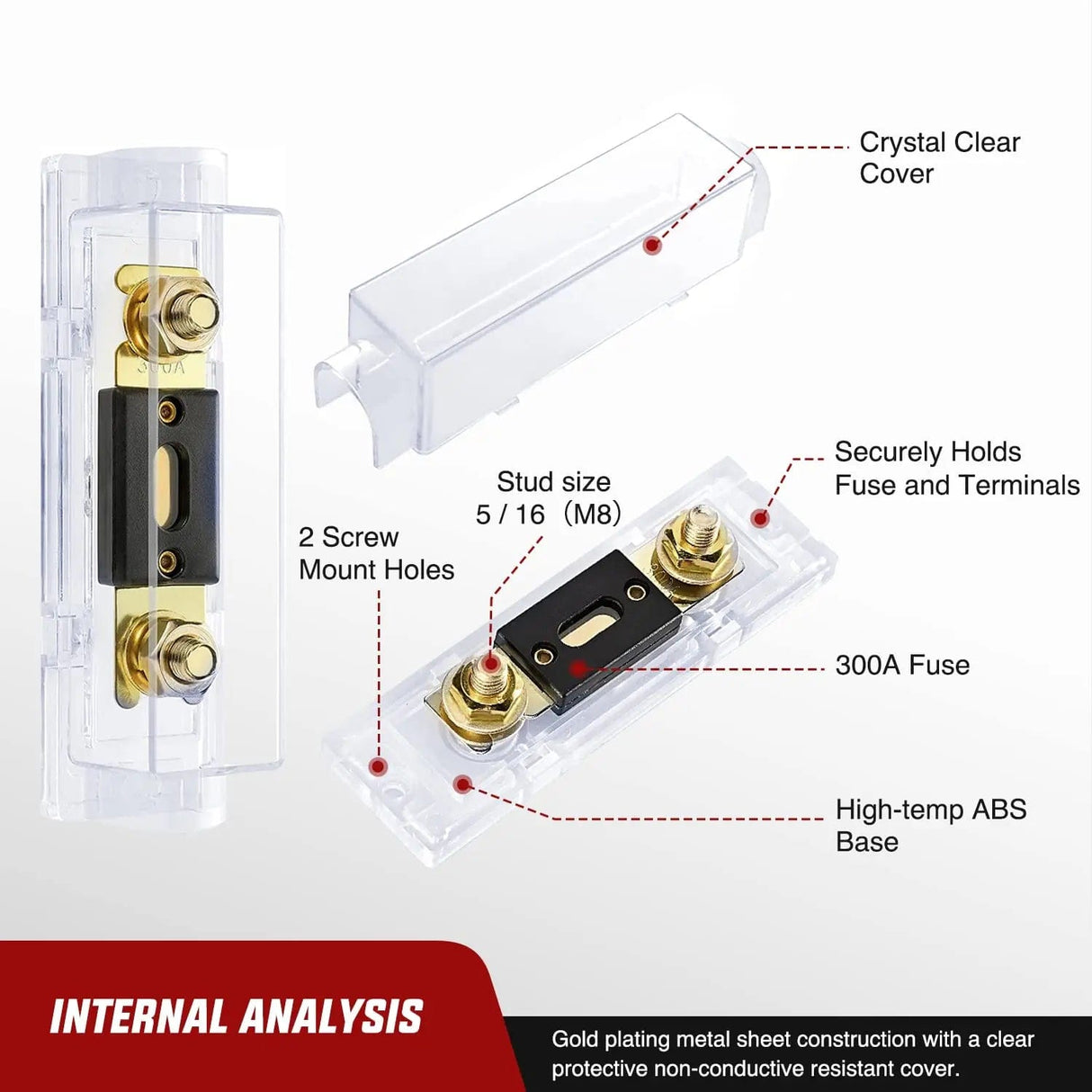 Wiring Harness Kit 300A ANL Fuse with ANL Fuse Holder
