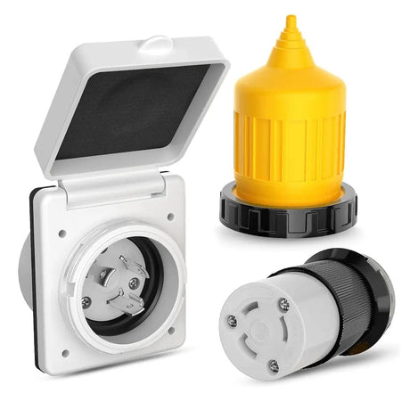 RV Parts 30AMP Shore Power Inlet Receptacle Locking Ring