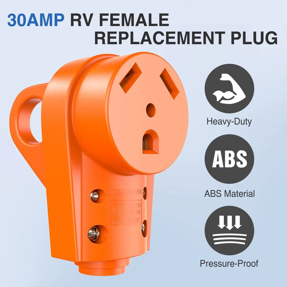 RV Parts 30Amp RV Replacement Female Plug