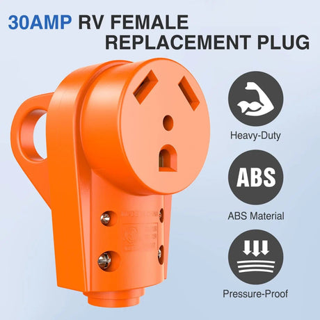 RV Parts 30Amp RV Replacement Female Plug