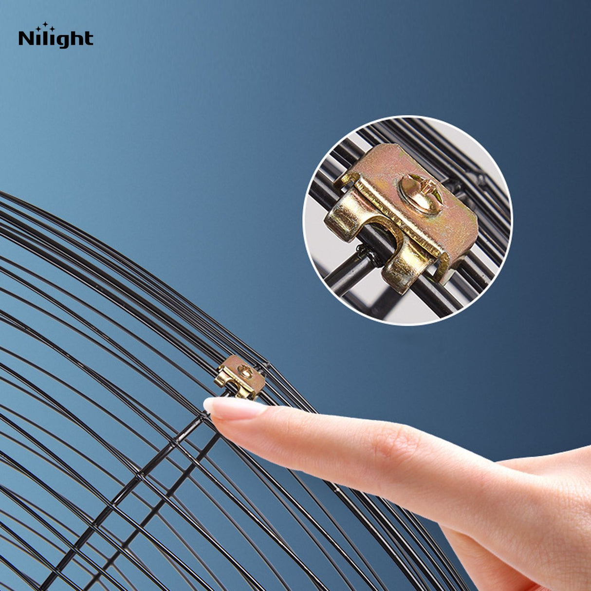 Industrial electric oscillating fans for automatic cleaning of ceilings, light fixtures, ducts and other overhead structures exposed to fibrous airborne contaminants