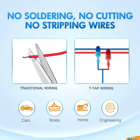 Motor Vehicle Parts 360PCS T-Tap Wire Connectors Terminals Kit