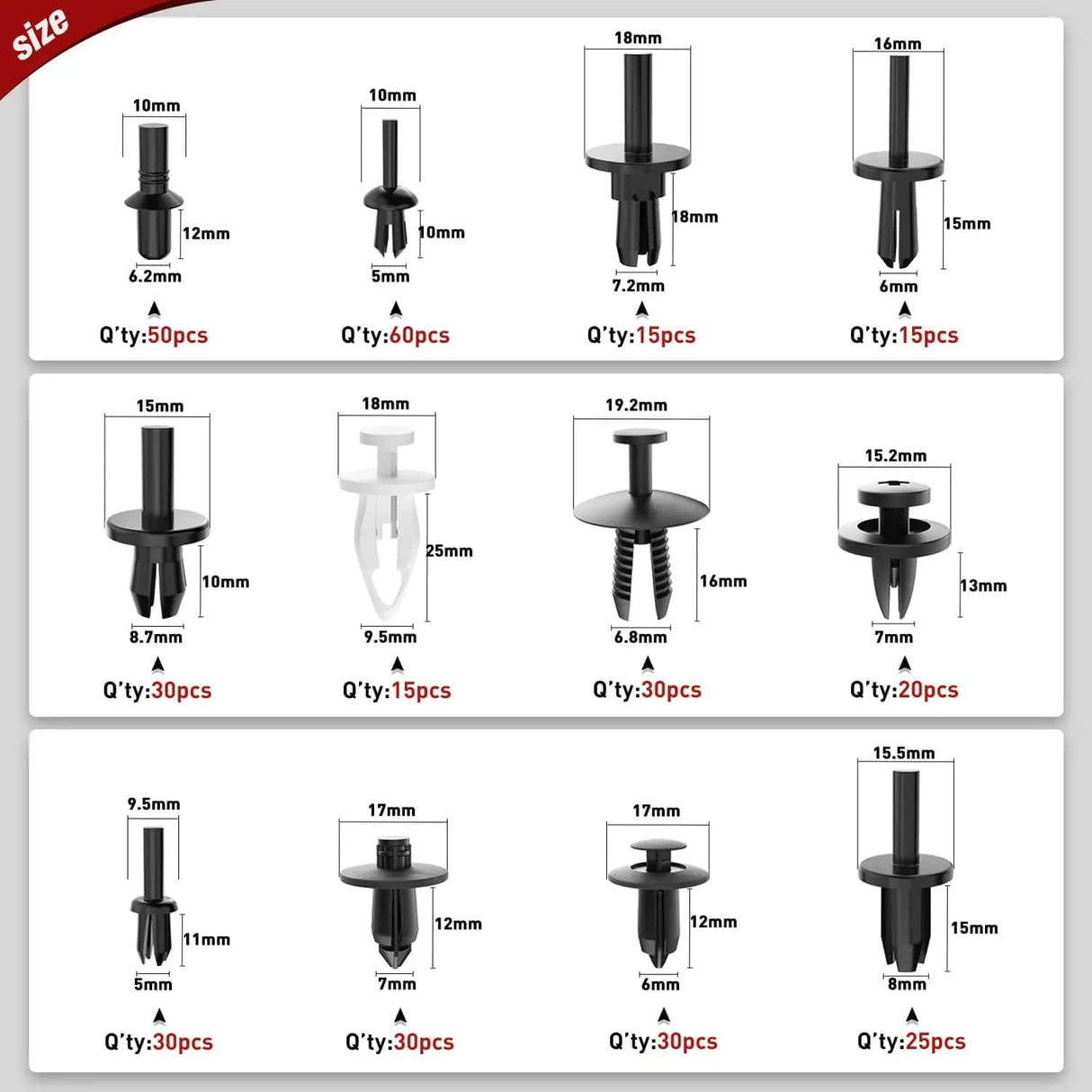 retainer clips 380 Pcs Car Retainer Clips & Fastener Remover