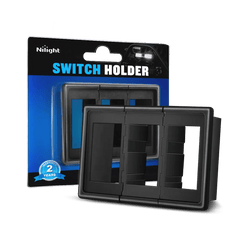 3Pcs Rocker Switch Holder Panel Housings
