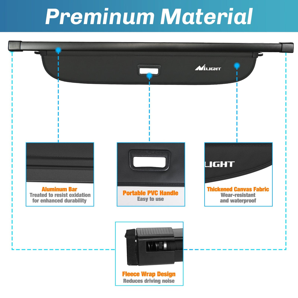 Trunk Cargo Cover 2010 2011 2012 2013 2014 Subaru Outback Retractable Trunk Cargo Cover With Trunk Storage Net