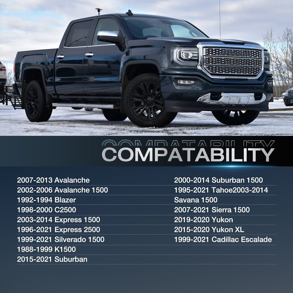 Wheel Spacers 2inch (50mm) Wheel Spacers 4Pcs For 1999 2000 2021 Chevy Silverado GMC Sierra 1500 Yukon XL Avalanche | 6x139.7 | 108 Hub Bore | 14x1.5 Studs