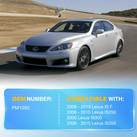 Lift Supports 2 PCS Lift Support Struts Replacement for 2008 2009 2010 2011 2012 2013 Lexus IS F; 2006 2007 2008 2009 2010 2011 2012 2013 2014 2015 Lexus IS250 2005 Lexus IS300 2006-2015 Lexus IS350 Front Hood Gas Springs Shock Rods