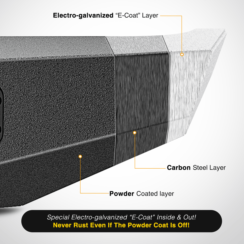 Front Bumper 1984 1985 1986 1987 1988 1989 1990 1991 1992 1993 1994 1995 1996 1997 1998 1999 2000 2001 Jeep Cherokee XJ Front Bumper Winch Plate 120W Light Bar 18W Light Pods