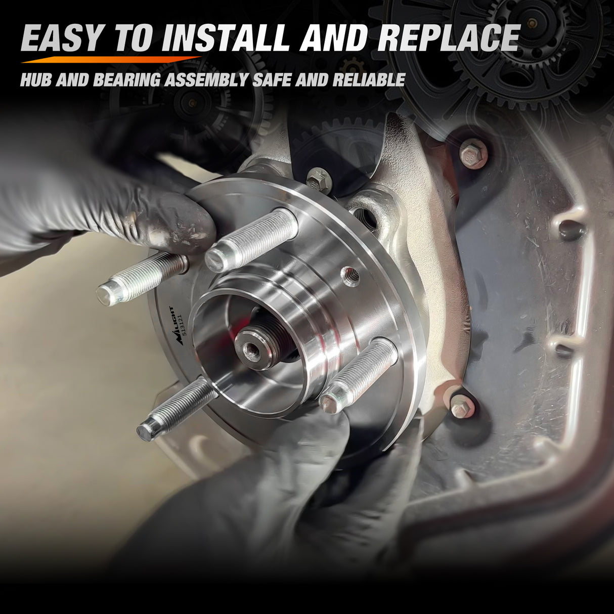 Nilight Front Wheel Hub and Bearing Assembly for Chevy Impala 2000 2002 2003 2004 2005 2006 2007-2011, Buick Lacrosse Allure 2005–2009, Cadillac DTS Eldorado, Buick Century, 5 Lug w/ABS, OEM 513121