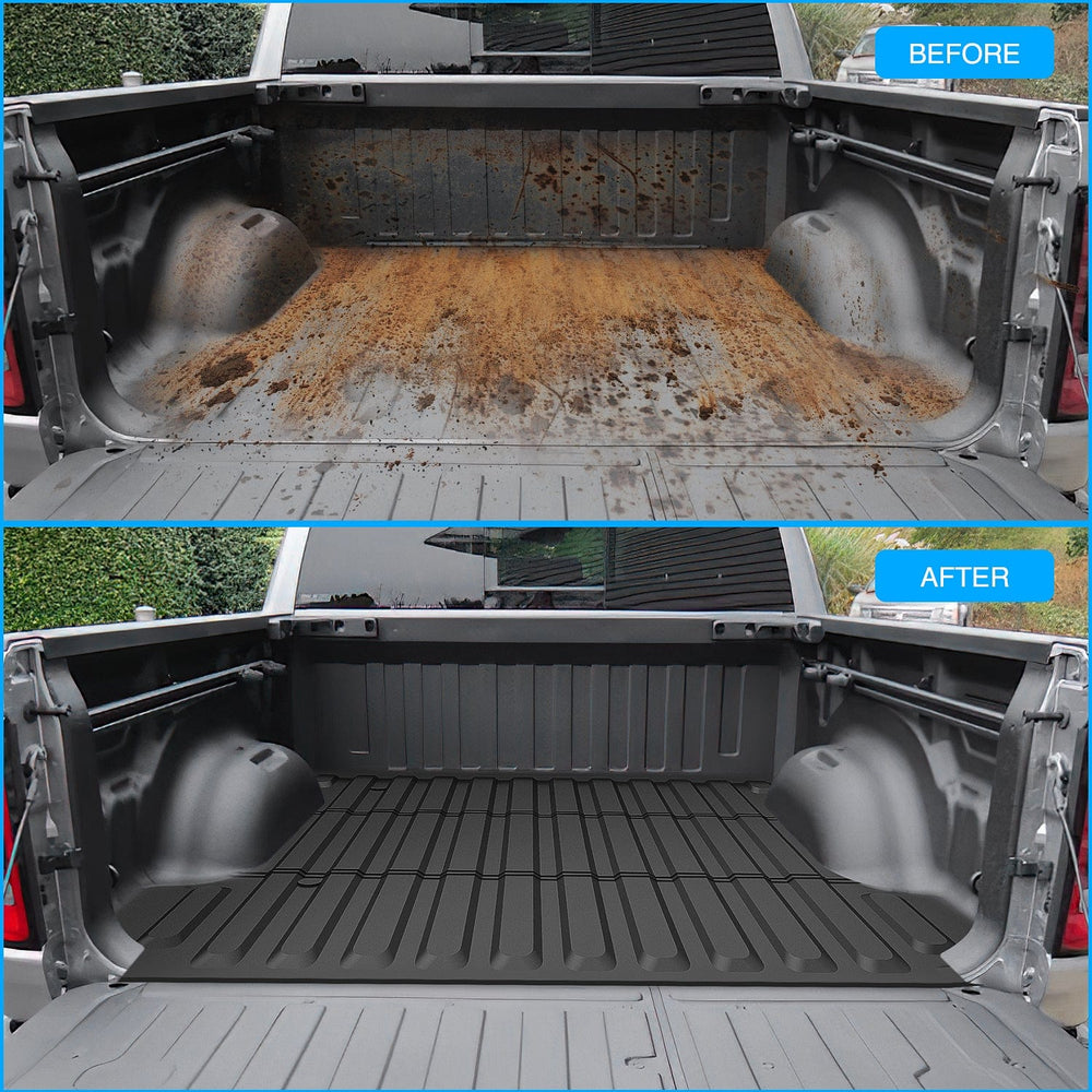 Truck Bed Mat Truck Bed Mat 5.7FT for 19-24 25 Dodge Ram 1500, TPE Anti-Slip Vehicle Cargo Bed Liner Mat for 2019 2020 2021 2022 2023 2024 2025 Dodge Ram 1500, All Weather Protection for Your Truck