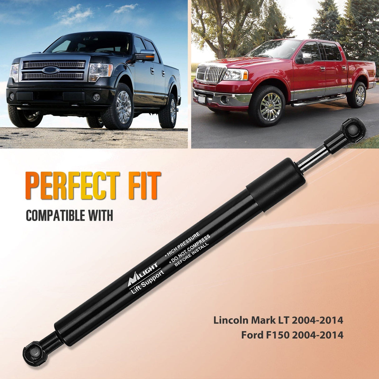 Vehicle Parts & Accessories Pickup Tailgate Assist Shock for 06-08 Lincoln Mark & 04-14 Ford F150, Truck Tail Gate Lift Assist Tailgate Shock Damper fit for Lincoln Mark LTS 2006-2008, Ford F-150 2004-2014