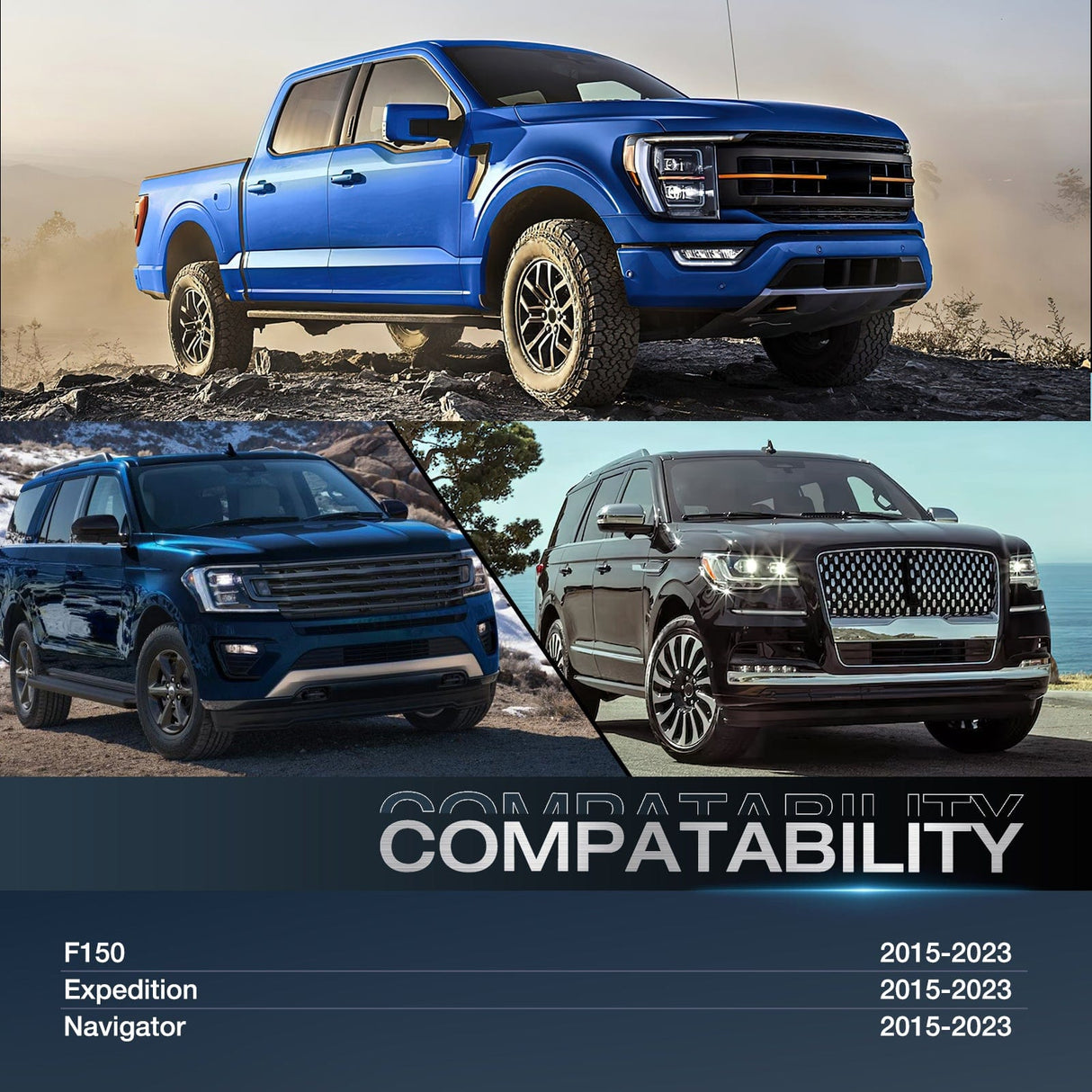 Wheel Spacers 1.5inch (38mm) Wheel Spacers 4Pcs For 2015 2016 2017 2018 2019 2020 2021 2022 Ford F150 | 6x135 | 87.1 Hub Bore | 14x1.5 Studs