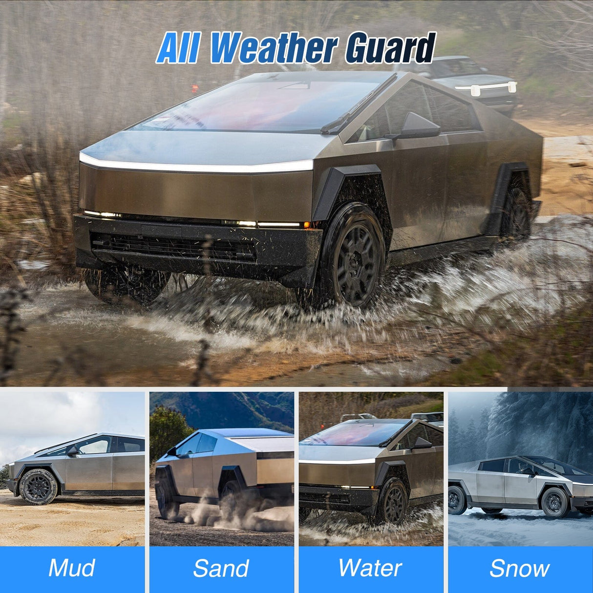 Fender Mud Flaps for Tesla Cybertruck 2023 2024 2025