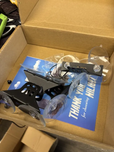 12LED Emergency Strobe Traffic Advisor Light Bar 2 in 1 Amber White Dash Warning Safety Flashing Lights Front/Rear Windshield Construction Lights for Trucks Cars Plow Police Vehicles (25% OFF Final Checkout)