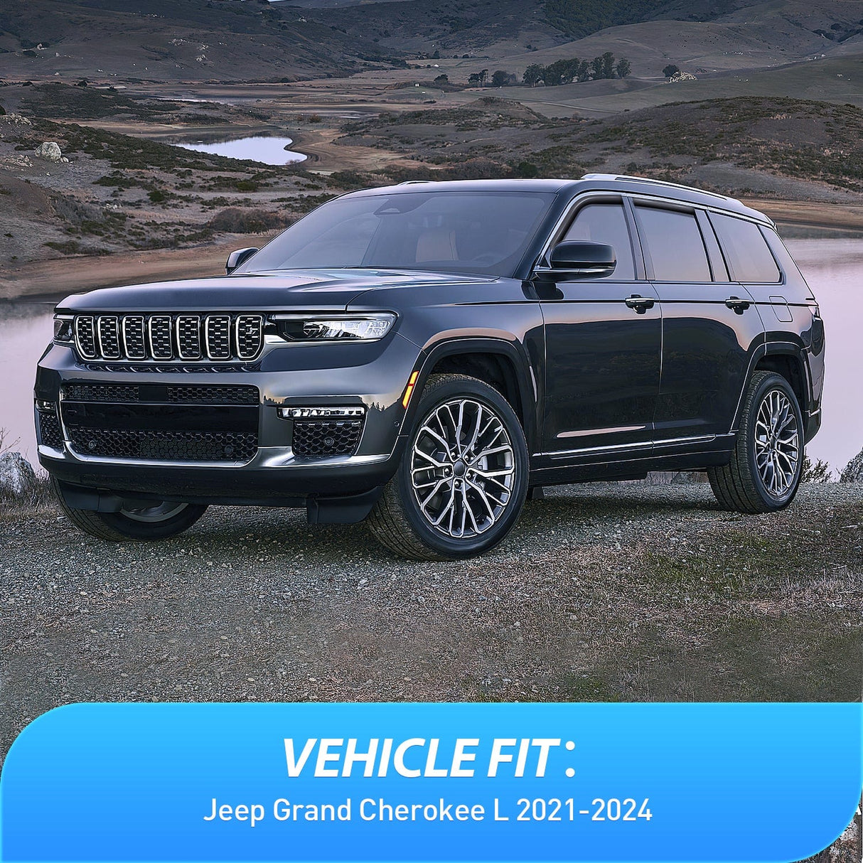 Rain Guards 4pcs Rain Guards For Jeep Grand Cherokee L 2021 2022 2023 2024