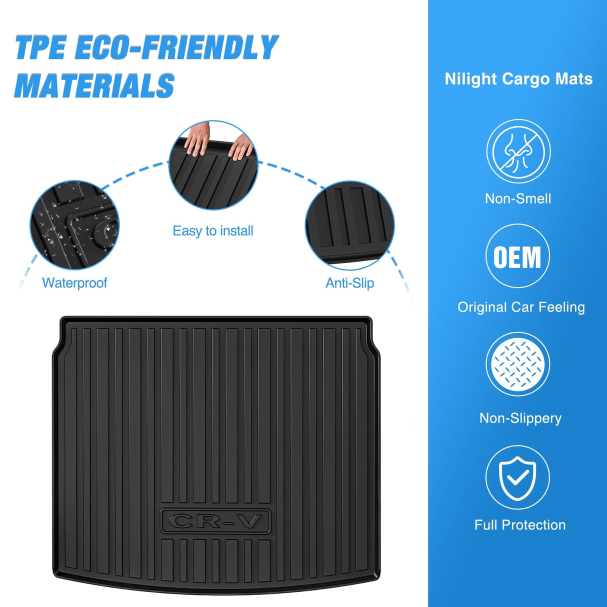 Cargo Mats 2023 2024 2025 Honda CRV CR-V (Not for Hybrid) Cargo Mats