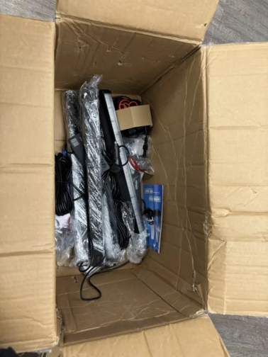 4 pcs 144 LED Strobe Traffic Advisor Light Bar Blue White with Controller 2 in 1 Automotive Emergency Warning Flashing Police Windshield Lights Bars for Cars Tow Plow Trucks Construction Vehicles (25% OFF Final Checkout)