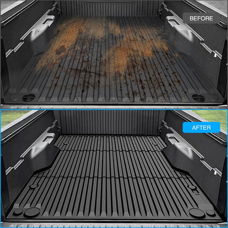Truck Bed Mat Truck Bed Mat 6 FT for 2024 2025 Toyota Tacoma, TPE Heavy-Duty Pick-up Bed Liner for Toyota Tacoma Accessories, Anti-Slip Texture, All Weather Protection