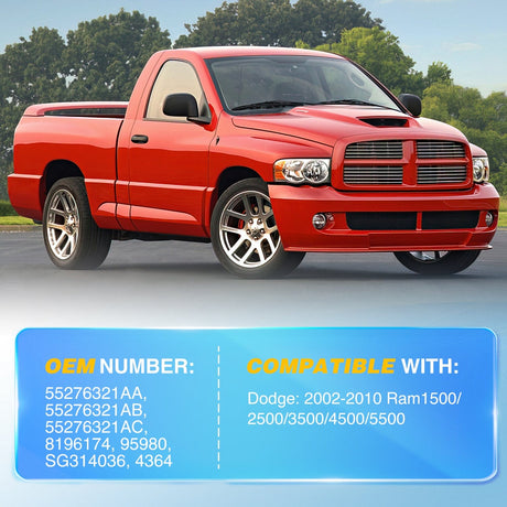 Lift Supports 2 PCS Lift Support Struts Replacement for 2002 2003 2004 2005 2006 2007 2008 2009 2010 Dodge Ram 1500 2500 3500 4500 5500 Front Hood Gas Springs Shock Rods