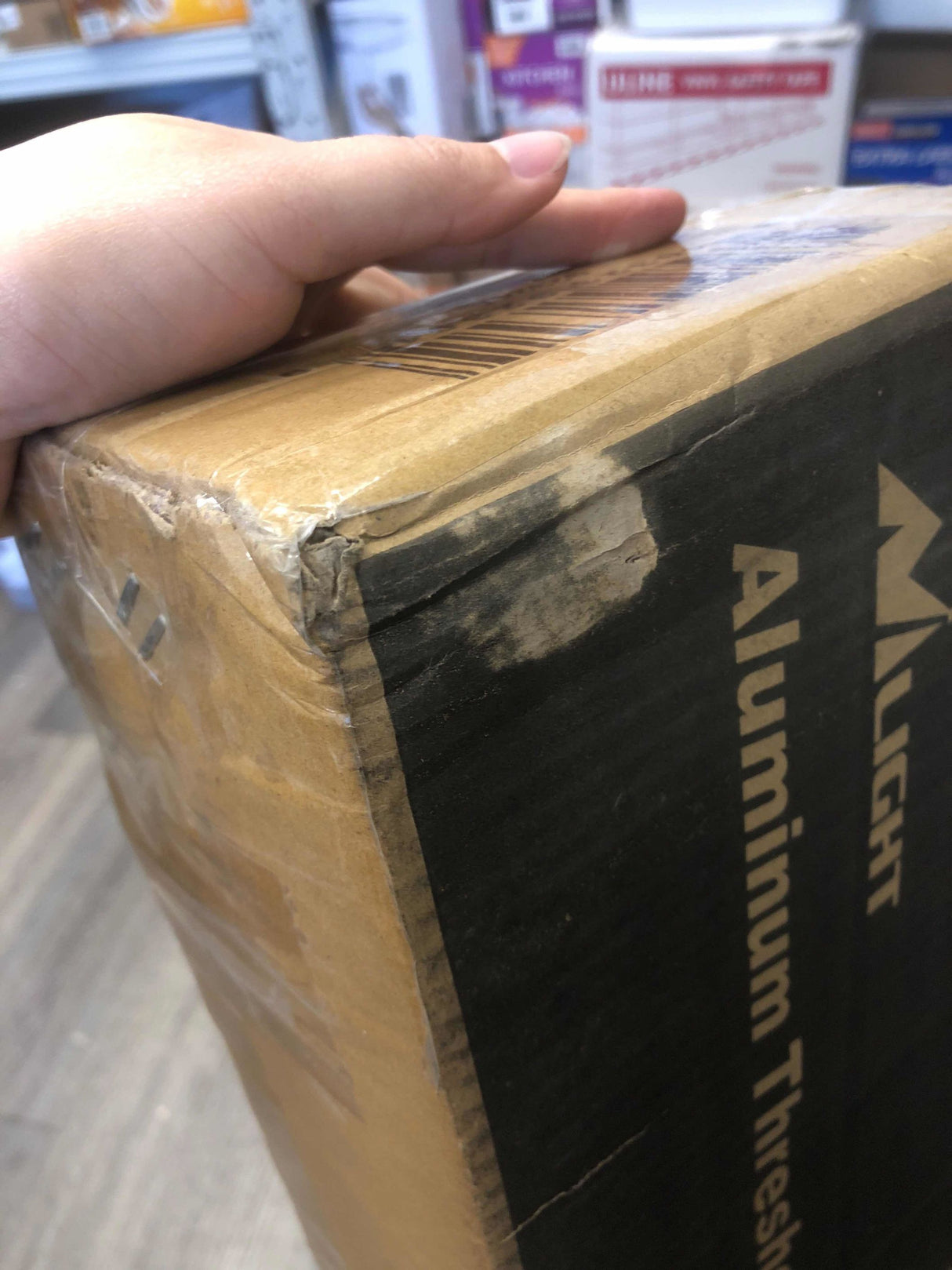 Door Threshold Ramp 3inch Rise Portable Aluminum Wheelchair Door Transition Entry Ramps for Doorways Home Steps (25% OFF Final Checkout)