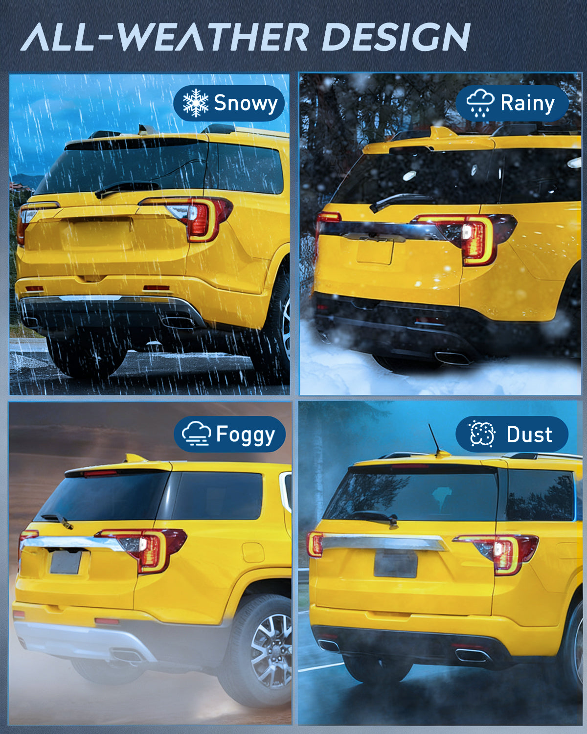 Taillight Assembly Compatible with 2020 2021 2022 2023 GMC Acadia Tail Light Replacement OE Style Passenger Side with Bulbs