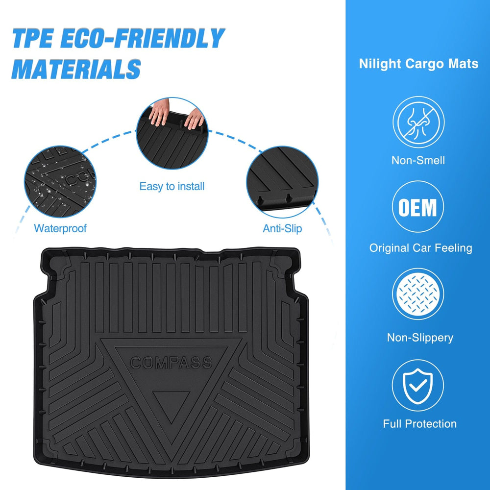 Cargo Mats 2017 2018 2019 2020 2021 2022 2023 2024 2025 Jeep Compass Cargo Mats