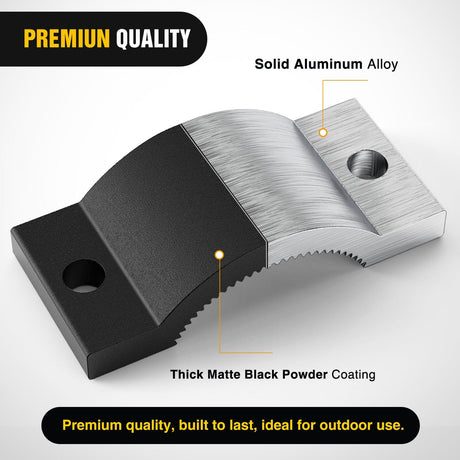 Mounting Accessories 2Pcs Motorcycle Tube Clamp Mounting Brackets 0.7 to 1.2Inch Round Tube