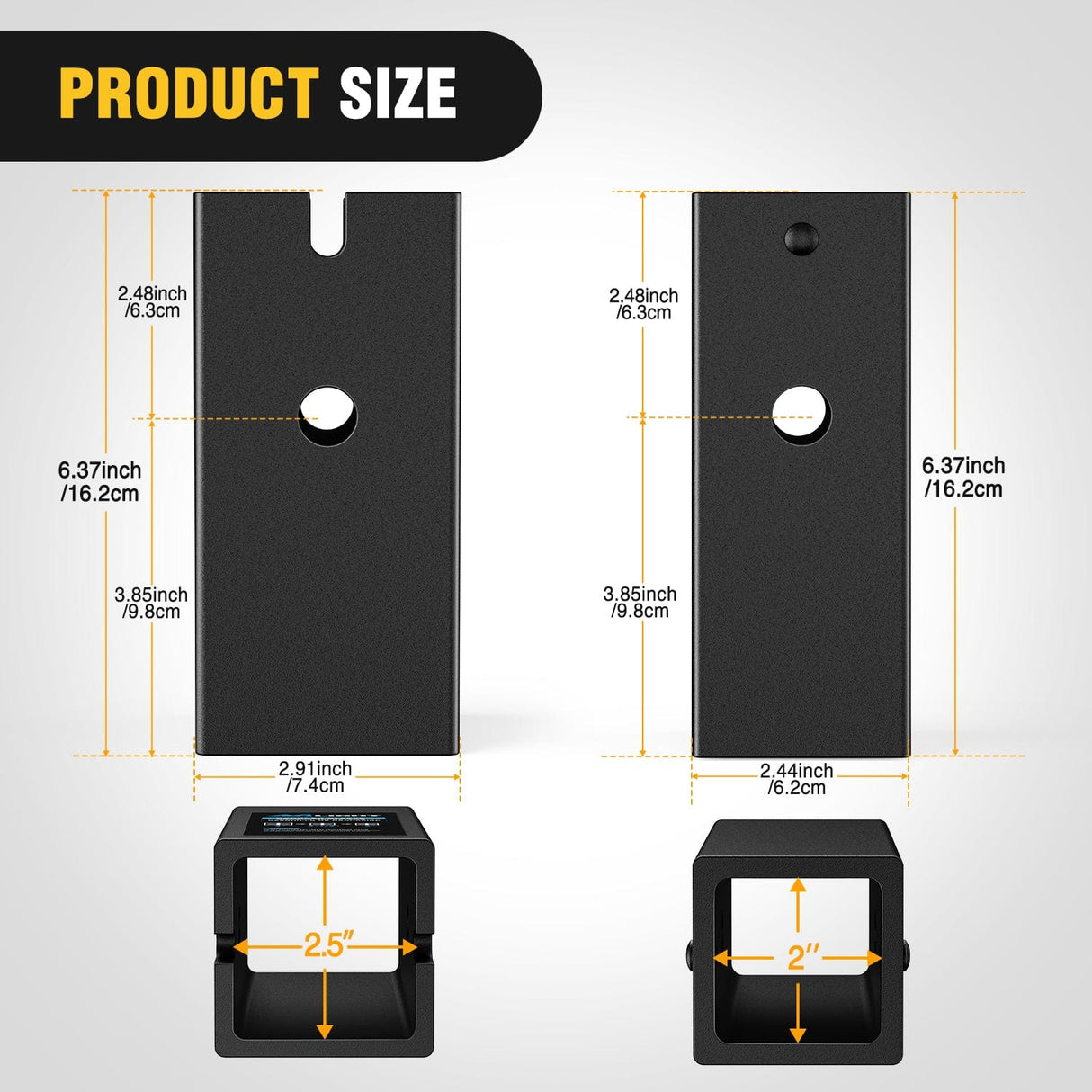 Trailer Hitch Trailer Hitch Receiver Adapter Reducer Extender Converter Sleeve Set 3 to 2-1/2 or 2-Inch and 2-1/2" to 2" Receiver Hitches Towing Accessories for RV Truck Bike Rack and Cargo Carriers
